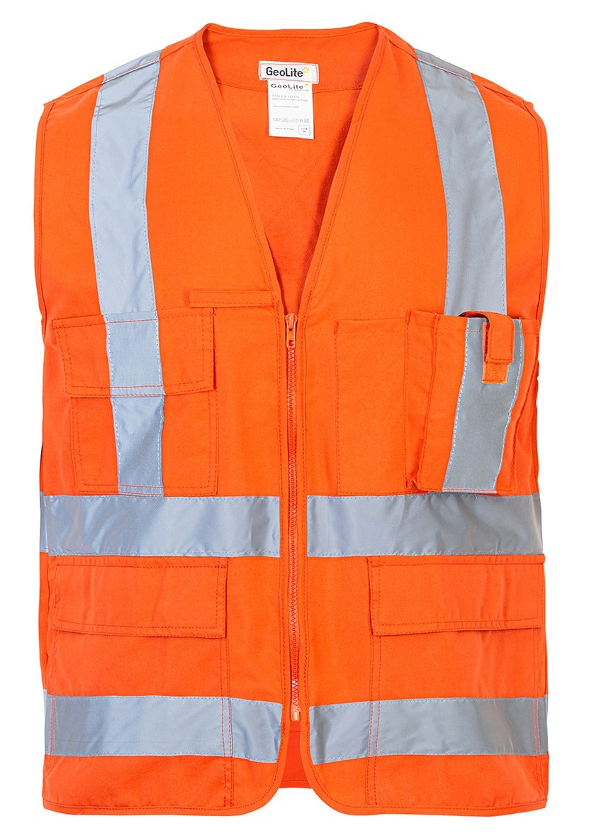 Chaleco geólogo poplin norma 360º naranjo-XL