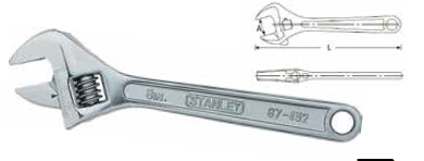 STY LLAVE AJUSTABLE CROMADA 10 pulg 87 433LA