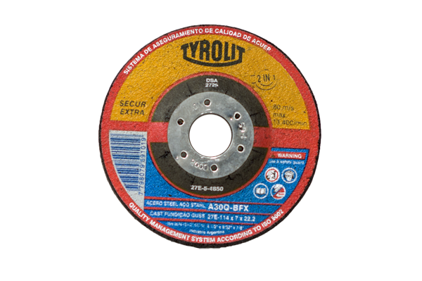 Disco de Desbaste Tyrolit 4 1/2"x 7x22,2