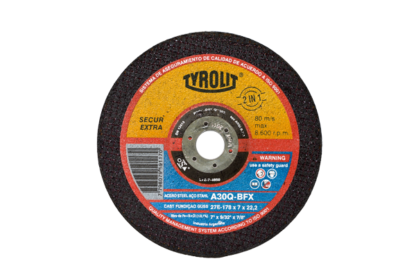 Disco Desbaste Tyrolit 7"x 7,0mm.