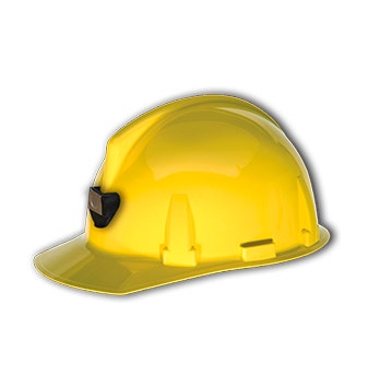 Casco Top-Gard MSA con Porta Lámpara Amarillo