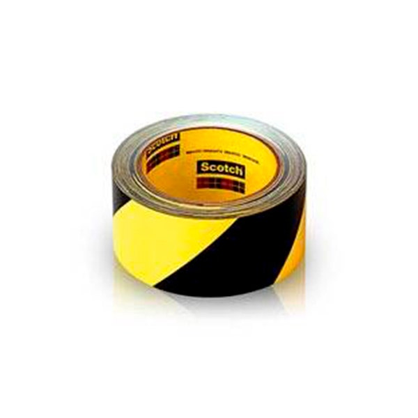 Cinta de seguridad 3M 5702 Negro/Amarillo 51 mm x 33 m