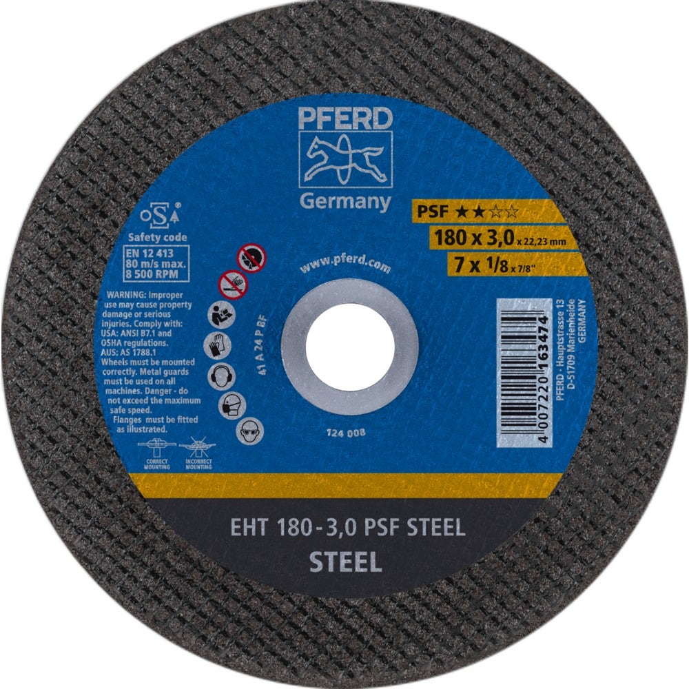 Disco corte Pferd  7" x 3,0 mm 
