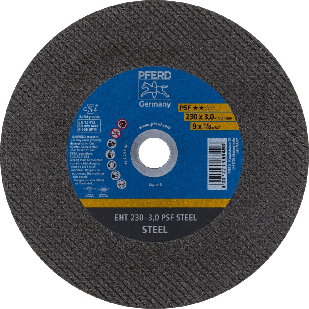 Disco corte Pferd PPS Forte 9" x 3,0mm