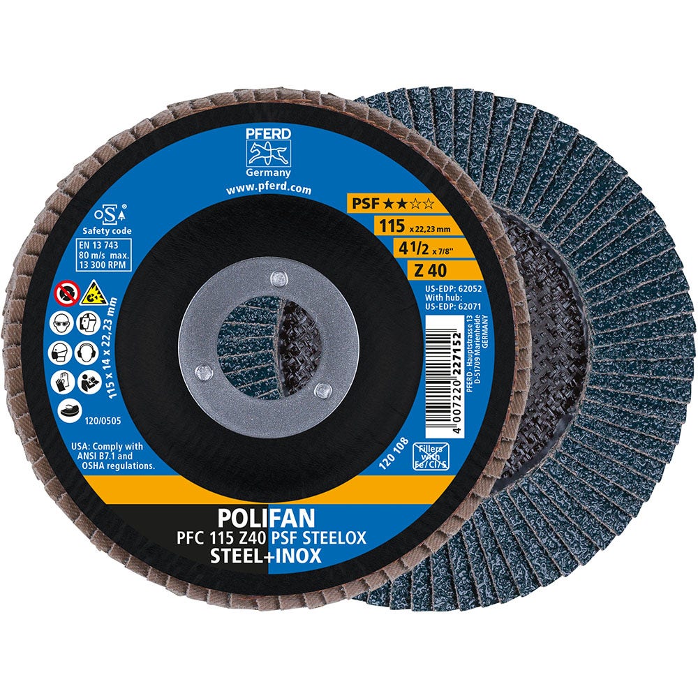 Discos Desbaste Traslapados Pferd 4 1/2" 